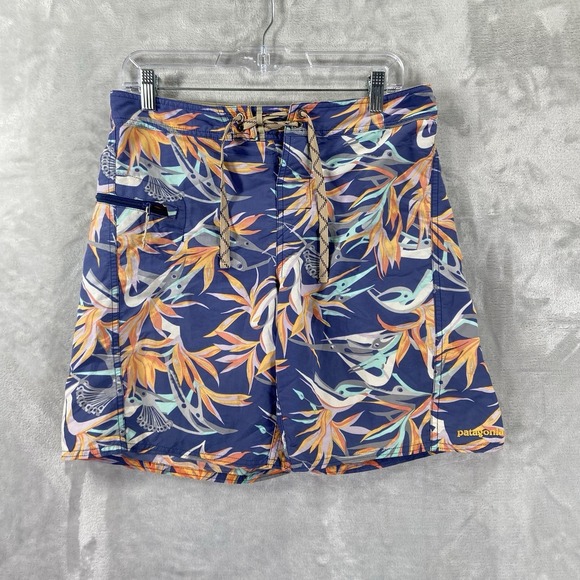 Patagonia Other - Patagonia Board Shorts mens 30 Printed Wavefarer 8" Inseam Floral Print Tropical
